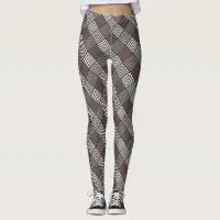 Blue diamond pattern women leggings