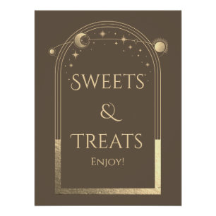 Mocha Gold Celestial Sweets Treats Sign