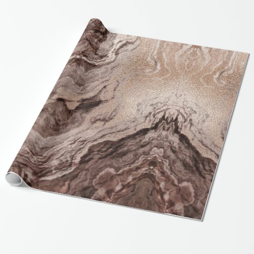 Mocha Gold Granite Wrapping Paper