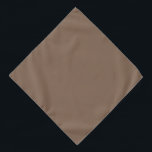 Mocha Latte Brown, Earthy Neutral Solid Color Bandana<br><div class="desc">Stay grounded in any environment with Mocha Latte,  the perfect earthy shade for neutral accents.</div>