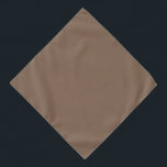 Mocha Latte Brown, Earthy Neutral Solid Color Bandana<br><div class="desc">Stay grounded in any environment with Mocha Latte,  the perfect earthy shade for neutral accents.</div>