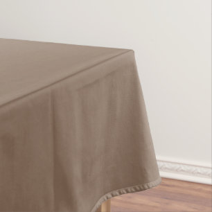 Mocha Latte Brown, Earthy Neutral Solid Color Tablecloth