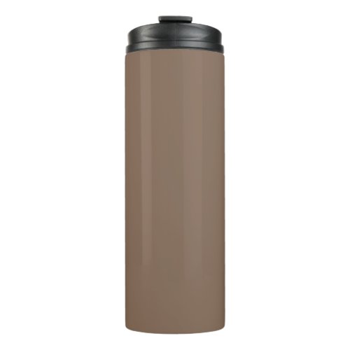 Mocha Latte Brown Earthy Neutral Solid Color Thermal Tumbler