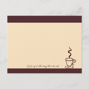 Mocha Life to the Soul Coffee Cup Note Cards