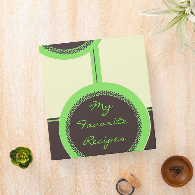Mocha Lime Circles Recipe Binder (In Situ)