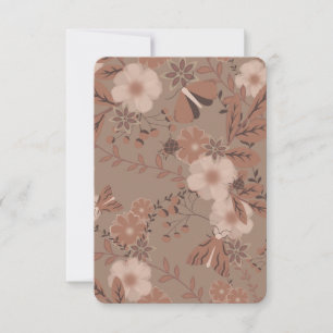 Mocha Meadow Bloom Thank You Card