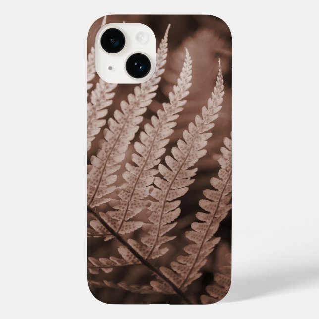Mocha Mousse Botanic Foliage Case-Mate iPhone Case (Back)