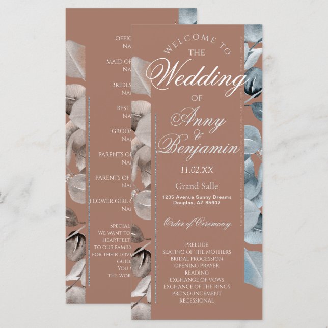 Mocha Mousse Botanical Program 2 (Front/Back)