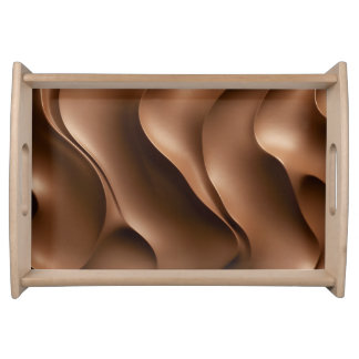 Mocha Mousse Elegant Serving Tray