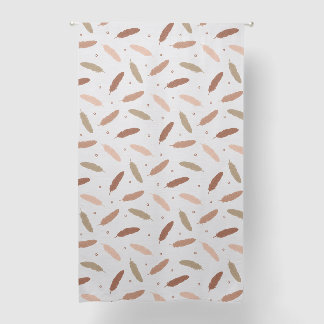 Mocha Mousse Feathers Curtains