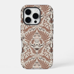 Mocha mousse forest/Woodland animals and plants iPhone 16 Pro Case