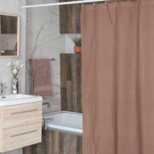Mocha Mousse Solid Brown Shower Curtain