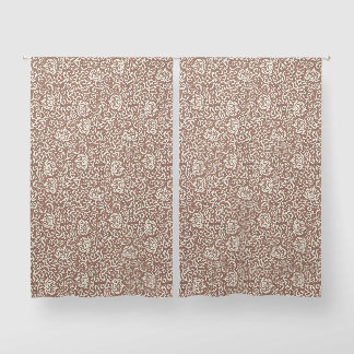 Mocha Mousse Swirls Blackout Curtains