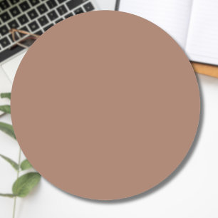 Mocha Mousse Trendy Elegant Solid Color Classic Round Sticker