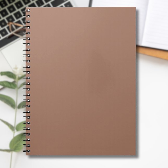 Mocha Mousse Trendy Elegant Solid Color  Notebook (Creator Uploaded)