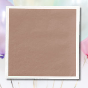 Mocha Mousse Trendy Elegant Solid Color  Paper Dinner Napkins
