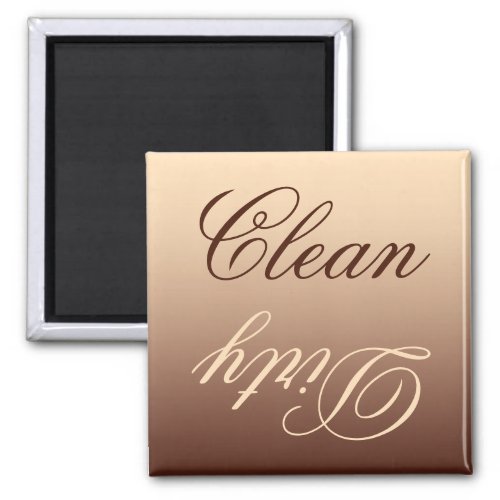 Mocha Ombre Dishwasher CleanDirty Magnet