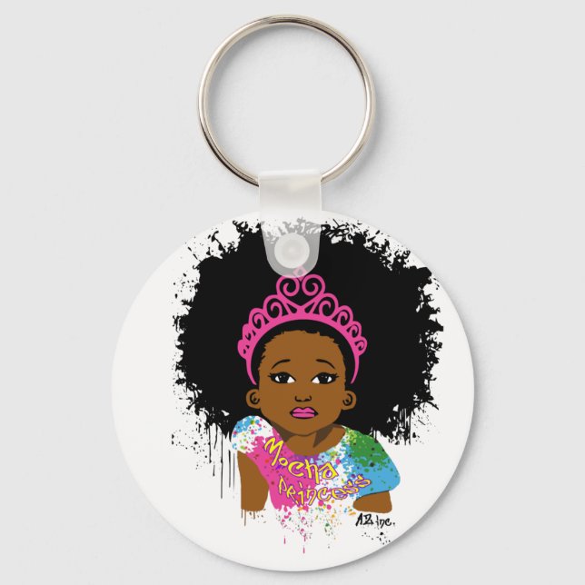 Mocha Princess Keychain (Front)