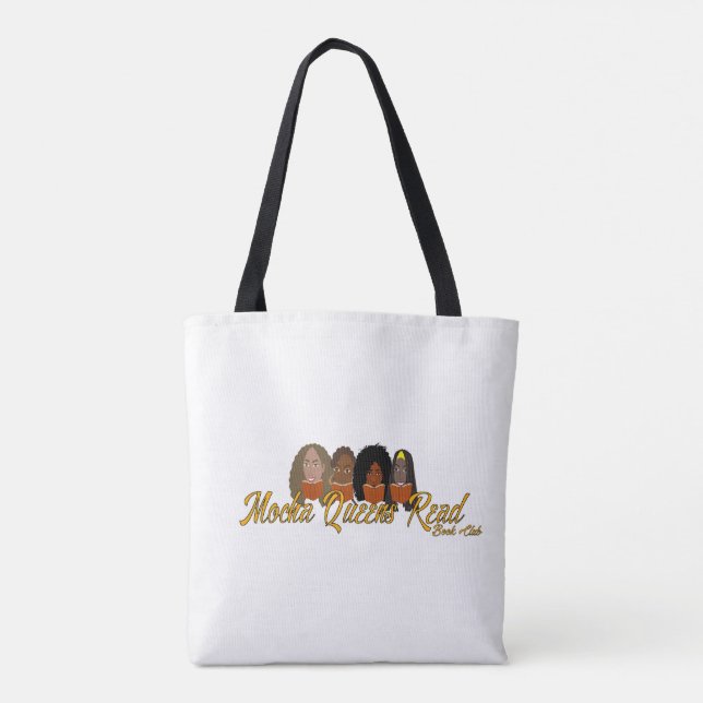 Mocha Queens Read Book Bag/Tote Tote Bag (Back)