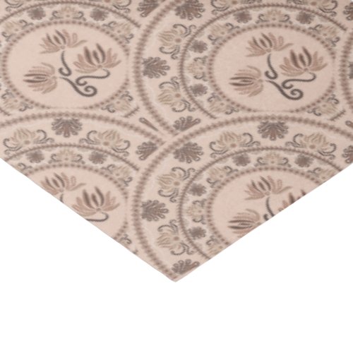 Mocha Rococo Revival Mandala Art Deco Scallop Tissue Paper