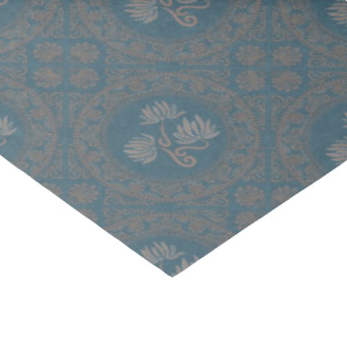 Mocha Tapestry Rococo Mandala Elegant Diamond Tile Tissue Paper