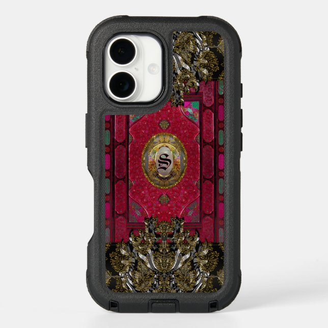 Mochetteche Elegant Cool  Monogram Otterbox iPhone Case (Back)