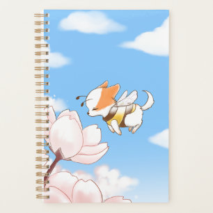 Mochi Bee Smelling the Flowers Cherry Blossom  Planner