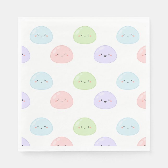 Mochi Birthday Napkins (Front)