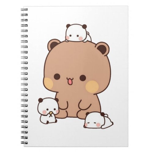 Mochi Brownie Bear And Baby Panda Notebook
