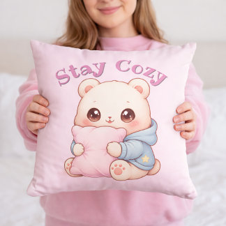 Mochi Cuddle Bear Cute Kawaii Style Pillow Hug 