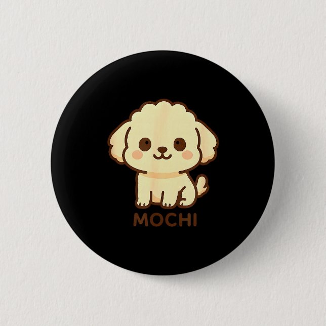 Mochi Dog Toy Odle  Button (Front)