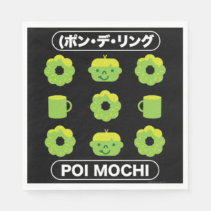 Mochi Donuts Poi Mochi And Coffee   Napkins
