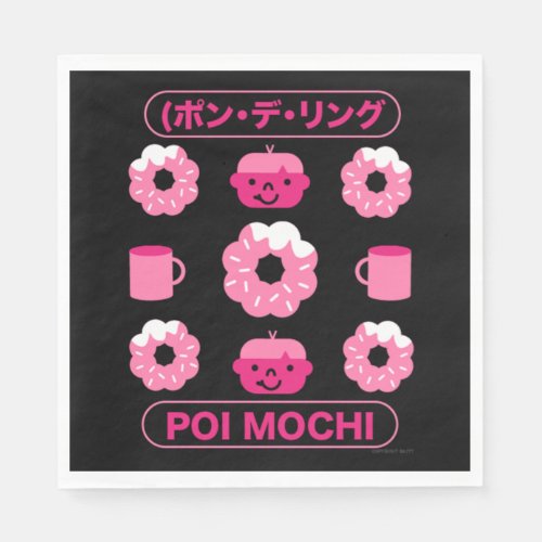 Mochi Donuts Poi Mochi And Coffee  Napkins