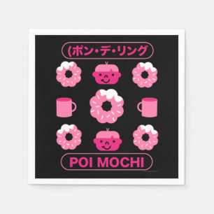 Mochi Donuts Poi Mochi And Coffee  Napkins