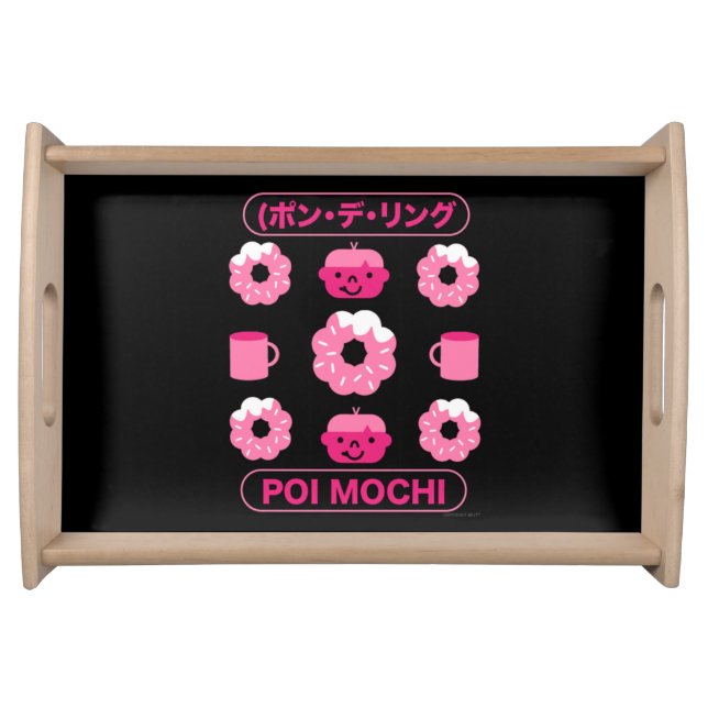Mochi Donuts Poi Mochi And Coffee  Serving Tray (Front)