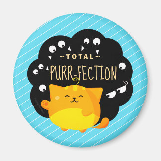 Mochi Halloween - Cute Orange Cat Purr-fection Magnet