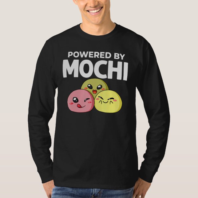 Mochi Ice Cream Donut Rice Cake Balls T-Shirt (Front)