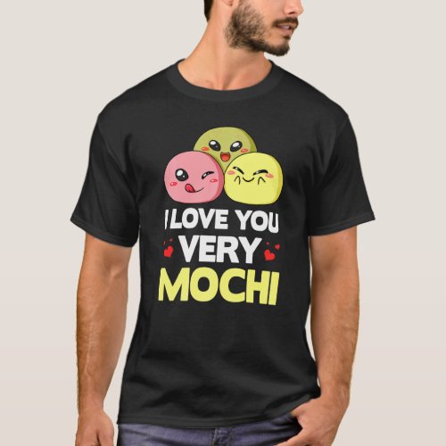 Mochi Ice Cream Donut Rice Cake Balls T_Shirt