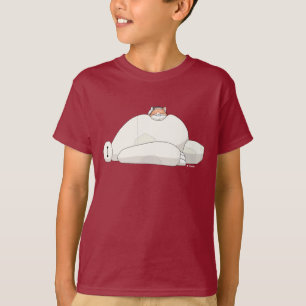Mochi Laying on Baymax T-Shirt