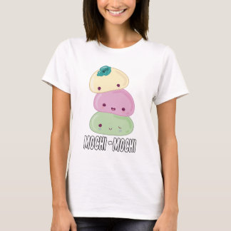 Mochi Mochi Women White T-Shirt