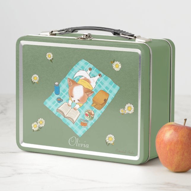 Mochi on a Picnic Customizable Design Lunch Box  (In Situ)