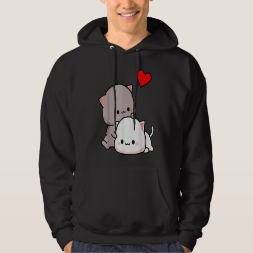 Mochi peach cat goma love Valentines day 2022  Hoodie