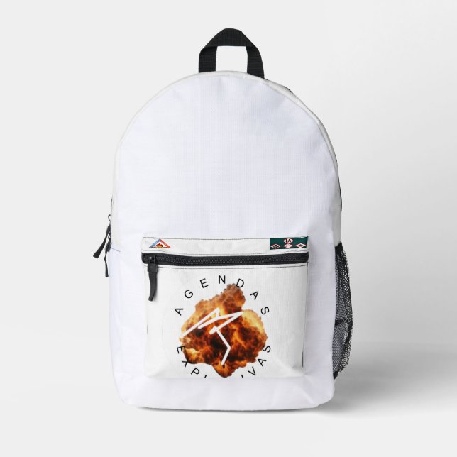 Mochila Flámea y Explosiva Printed Backpack (Front)