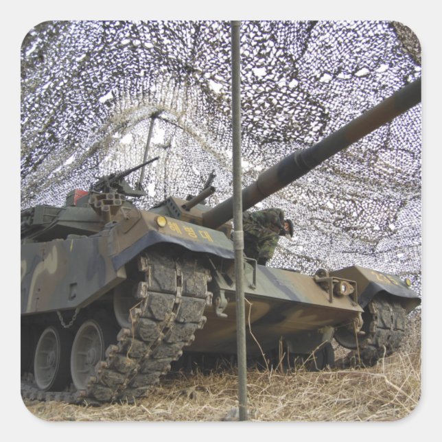 Mock aggressors from Republic of Korea 2 Square Sticker (Front)