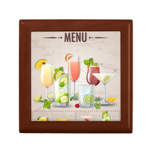 Mock tail menu gift box