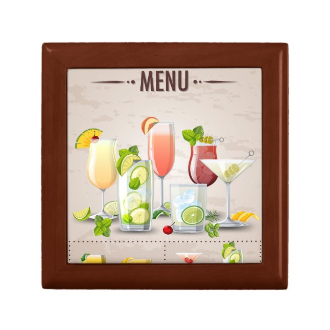 Mock tail menu gift box (Front)