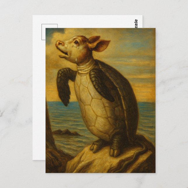 Mock Turtle Lewis Carroll Character Postcard (Front/Back)