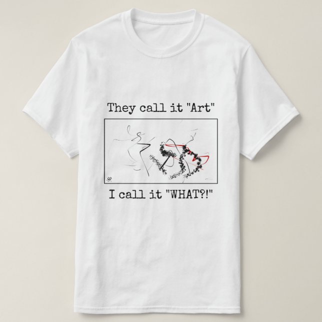 Mockery of abstract art T-Shirt (Design Front)