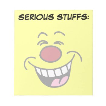 Mocking Face Notepad by disgruntled_genius at Zazzle