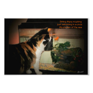 Mocking fish haiku photo print